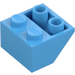 LEGO Bleu Moyen Pente 2 x 2 (45°) Inversé avec entretoise plate en dessous (3660)