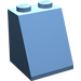 LEGO Medium blauw Helling 2 x 2 x 2 (65°) met buis aan de onderzijde (3678)