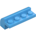 LEGO Medium blå Skråning 2 x 4 x 1.3 Buet (6081)