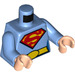 LEGO Medium Blue Supergirl with Short Legs Minifig Torso (973 / 76382)