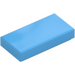 LEGO Medium Blue Tile 1 x 2 with Groove (3069)