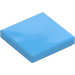 LEGO Medium Blue Tile 2 x 2 with Groove (3068)