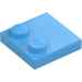 LEGO Medium Blue Tile 2 x 2 with Studs on Edge (33909)