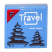 LEGO Medium Blue Tile 2 x 2 with Travel Brochure Sticker with Groove (3068)