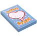 LEGO Medium Blue Tile 2 x 3 with &#039;Cotton Candy&#039; Sticker (26603)