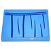LEGO Medium Blue Tile 2 x 3 with Curtain upper part Sticker (26603)