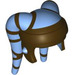 LEGO Medium Blue Twi&#039;lek Headdress with Dark Brown Stripes (33582 / 90445)
