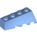 LEGO Bleu moyen Coin 2 x 4 Sloped La gauche (43721)