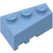 LEGO Medium blauw Wig Steen 3 x 2 Rechtsaf (6564)