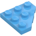 LEGO Medium Blue Wedge Plate 3 x 3 Corner (2450)