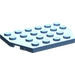 LEGO Mittelblau Keil Platte 4 x 6 ohne Ecken (32059 / 88165)
