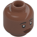 LEGO Medium Brown Asisat Oshoala Minifigure Head (Recessed Solid Stud) (3274 / 104646)