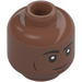 LEGO Medium Brown First Officer Hawkins Minifigure Head (Recessed Solid Stud) (3274 / 104767)