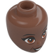 LEGO Medium Brown Iris Minidoll Head (92198 / 105982)