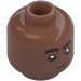 LEGO Medium Brown Kai Brightstar Minifigure Head (Recessed Solid Stud) (3274 / 104272)