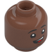 LEGO Medium Brown Lee Jordan Minifigure Head (Recessed Solid Stud) (3626 / 95300)