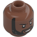 LEGO Medium Brown Master Mordo Minifigure Head (Recessed Solid Stud) (3626 / 100584)