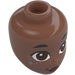 LEGO Medium Brown Minidoll Head with Ariel Face with Stars (92198)