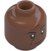 LEGO Medium Brown Moff Gideon Head (Recessed Solid Stud) (3274)