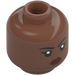 LEGO Medium Brown Reva (Third Sister) Minifigure Head (Recessed Solid Stud) (3626 / 100503)