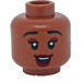 LEGO Medium Brown Tiana Head (Recessed Solid Stud) (3626 / 102009)