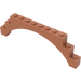 LEGO Medium Dark Flesh Arch 1 x 12 x 3 with Raised Arch and 5 Cross Supports (18838 / 30938)