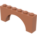LEGO Medium Donker Vleeskleurig Boog 1 x 6 x 2 Dikke bovenkant en versterkte onderkant (3307)