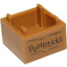 LEGO Medium Dark Flesh Box 2 x 2 with &#039;C.R&#039; and &#039;PooHsticks’ Sticker (59121)