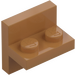 LEGO Carne medio scuro Staffa 1 x 2 con Verticale Piastrella 2 x 2 (41682)