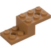 LEGO Mittleres dunkles Fleisch Halterung 2 x 5 x 1.3 mit Löcher (11215 / 79180)