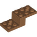 LEGO Chair moyenne foncée Support 2 x 5 x 1.3 avec des trous (11215 / 79180)