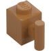 LEGO Medium Dark Flesh Brick 1 x 1 with Handle (2921 / 28917)