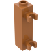 LEGO Carne medio scuro Mattoncino 1 x 1 x 3 con Verticale Clips (Perno vuoto) (42944 / 60583)