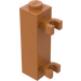 LEGO Medium Dark Flesh Brick 1 x 1 x 3 with Vertical Clips (Solid Stud) (60583)