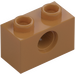 LEGO Medium Dark Flesh Brick 1 x 2 with Hole (3700)