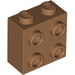 LEGO Medium Dark Flesh Brick 1 x 2 x 1.6 with Studs on One Side (1939 / 22885)