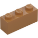LEGO Medium Dark Flesh Brick 1 x 3 (3622)