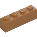 LEGO Medium Dark Flesh Brick 1 x 4 (3010)