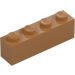 LEGO Beige Moyennement Foncé Brique 1 x 4 (3010 / 6146)