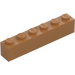 LEGO Medium Dark Flesh Brick 1 x 6 (3009)