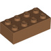 LEGO Medium Dark Flesh Brick 2 x 4 (3001 / 72841)