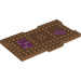 LEGO Carne oscura medio Ladrillo 8 x 16 con 1 x 4 Sections para Inter-Cierre con Floor Mats (18922 / 21441)