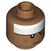 LEGO Medium Dark Flesh Catman Minifigure Head (Recessed Solid Stud) (3626 / 29878)