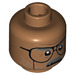 LEGO Medium Dark Flesh Commissioner Gordon Minifigure Head (Recessed Solid Stud) (3626 / 29455)