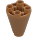 LEGO Medium Dark Flesh Cone 2 x 2 x 2 Inverted (49309)