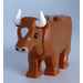 LEGO Средно тъмна плът Cow with White Patch on Head and Horns