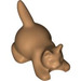 LEGO Mittleres dunkles Fleisch Crouching Katze (6251)