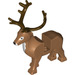 LEGO Mittleres dunkles Fleisch Deer mit Reindeer Weiß Patch (51591 / 69060)