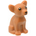 LEGO Medium Donker Vleeskleurig Hond - Chihuahua (13368 / 19995)