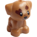 LEGO Medium Dark Flesh Dog (Sitting) with Brown Patches (69901 / 74687)